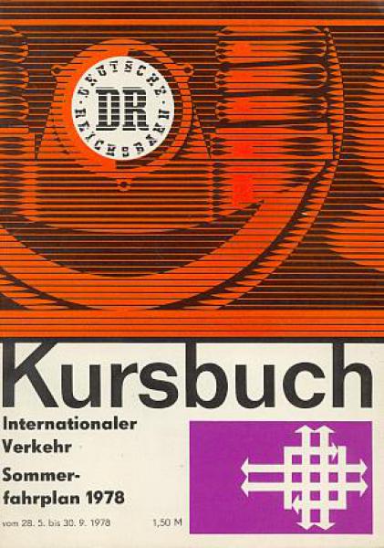 Kursbuch DR Internationaler Verkehr 1978