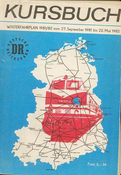 Kursbuch DR 1981 / 1982