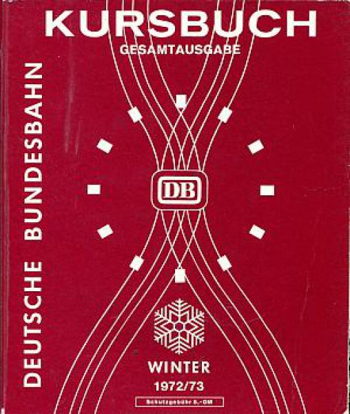 Kursbuch DB 1972 / 1973