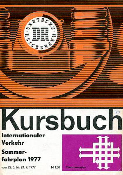Kursbuch DR Internationaler Verkehr 1977
