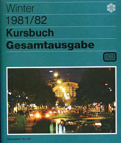 Kursbuch DB 1981 / 1982