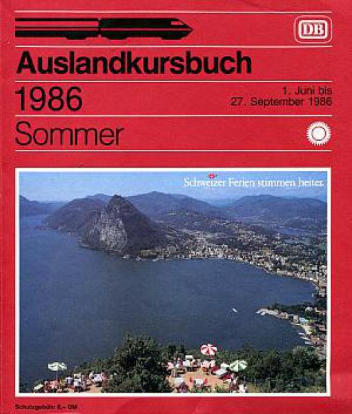 DB Auslandkursbuch 1986