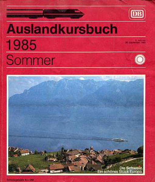 DB Auslandkursbuch 1985