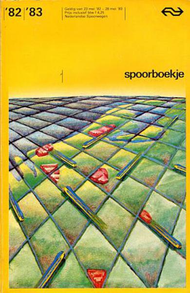 Kursbuch Niederlande spoorboekje 1982 / 1983