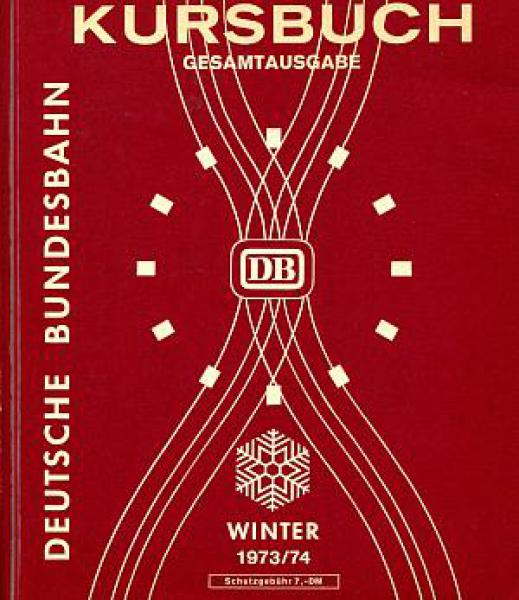 Kursbuch DB 1973 / 1974