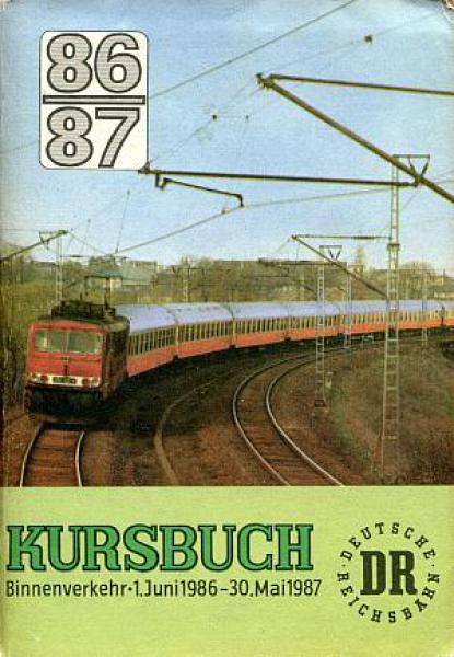 Kursbuch DR 1986 / 1987
