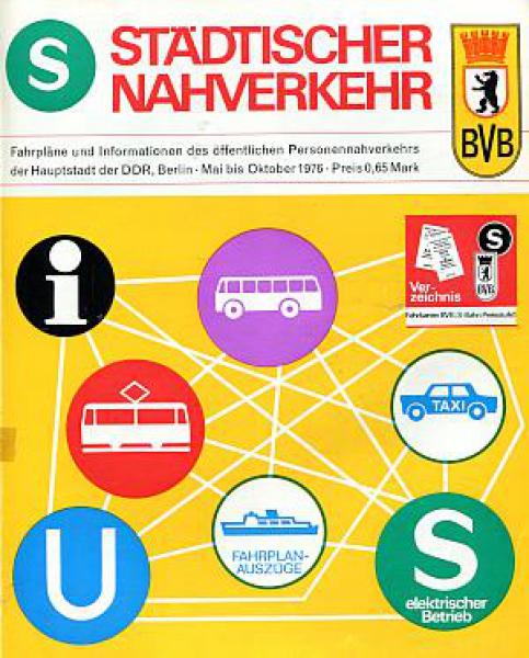 Städtischer Nahverkehr BVB Berlin 1976