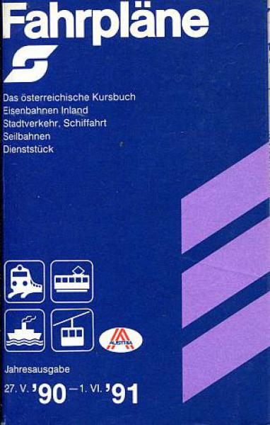 Kursbuch ÖBB Österreich 1990 / 1991