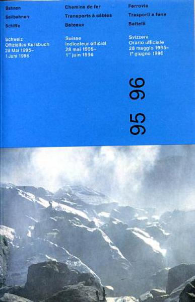 Kursbuch SBB Schweiz 1995 / 1996