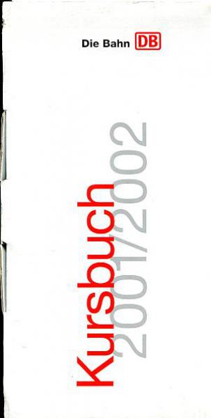 Kursbuch DB 2001 / 2002 9-Teilig