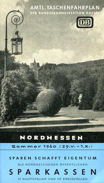 Taschenfahrplan Nordhessen 1960