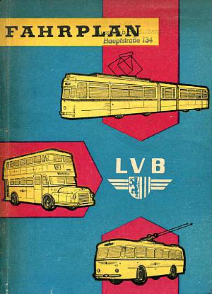 Fahrplan LVB Leipzig 1962