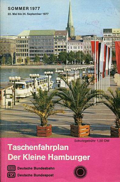 Taschenfahrplan der kleine Hamburger 1977