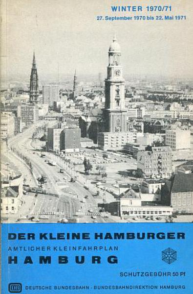 Taschenfahrplan der kleine Hamburger 1970 / 1971