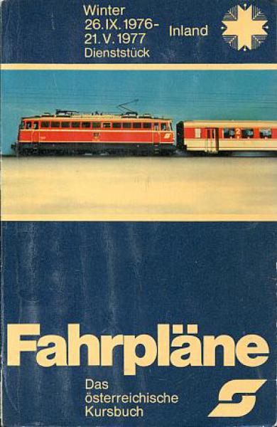 Kursbuch ÖBB 1976 / 1977