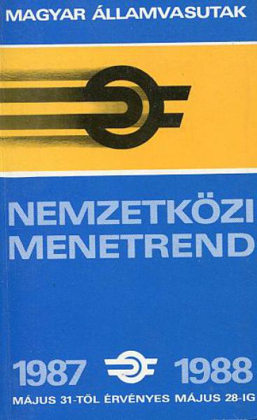Kursbuch Ungarn 1987 / 1988 Ausland MAV