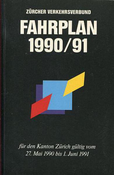 Fahrplan Züricher Verkehrsverbund 1990 / 1991