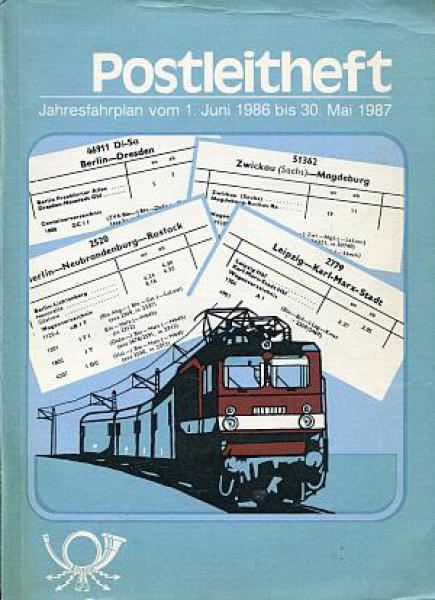 Postleitheft DR 1986 / 1987