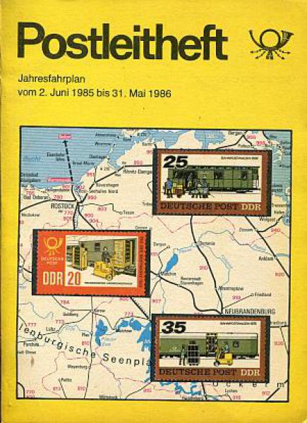 Postleitheft DR 1985 / 1986
