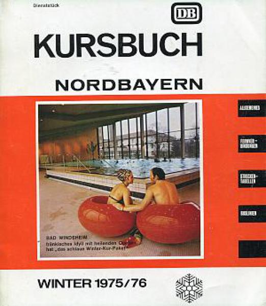 Kursbuch Nordbayern 1975 / 1976