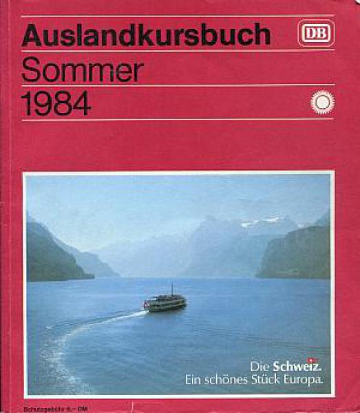DB Auslandkursbuch 1984
