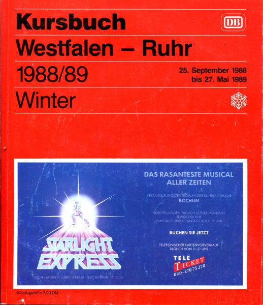Kursbuch Westfalen – Ruhr 1988 / 1989