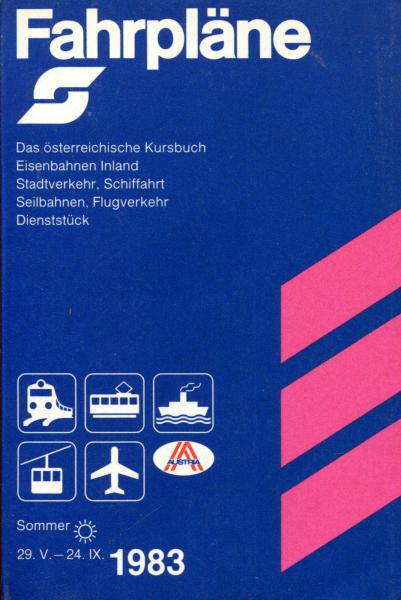 Kursbuch Österreich 1983 ÖBB