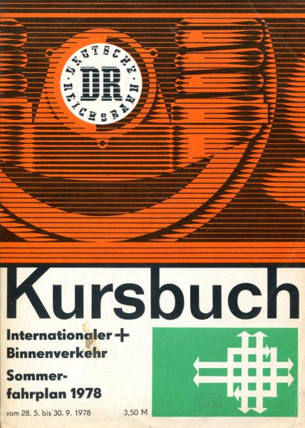 Kursbuch DR Internationaler- und Binnenverkehr 1978