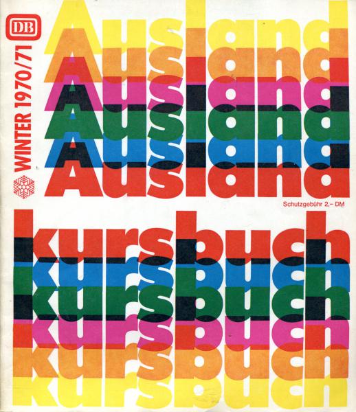 DB Auslandkursbuch 1970 / 1971