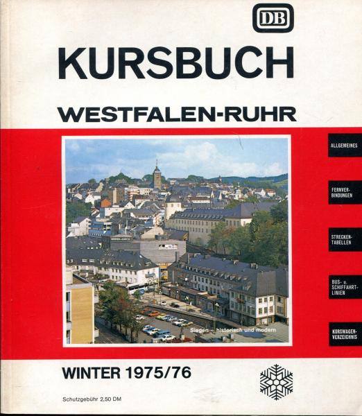 Kursbuch Westfalen – Ruhr 1975 / 1976