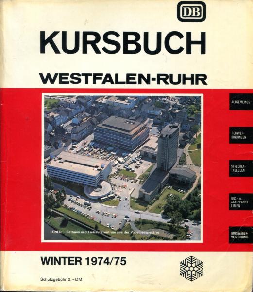 Kursbuch Westfalen – Ruhr 1974 / 1975