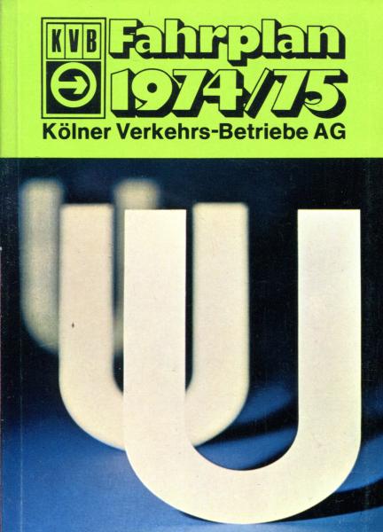 KVB Fahrplan 1974 / 1975