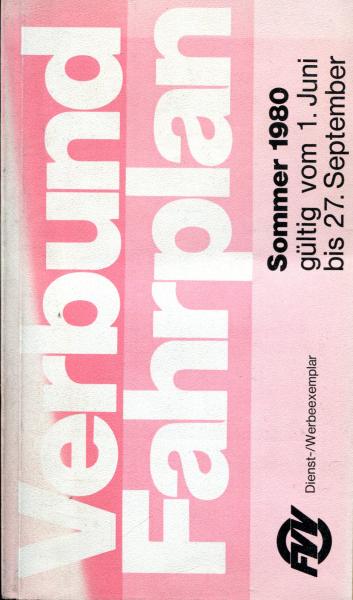 FVV Verbundfahrplan 1980