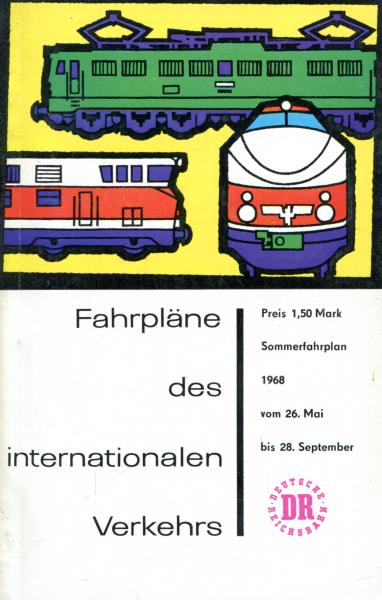 Fahrpläne des internationalen Verkehrs DR 1968