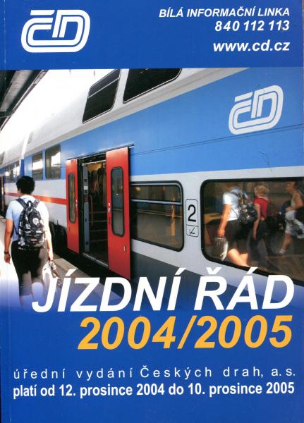 Kursbuch CD Tschechien 2004 / 2005 Jizdni Rad