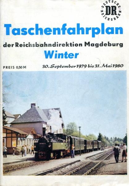 Taschenfahrplan Rbd Magdeburg 1979 / 1980
