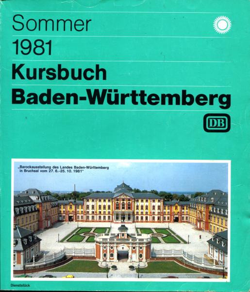 Kursbuch Baden-Württemberg 1981