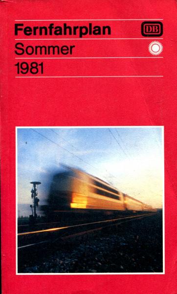 Fernfahrplan DB 1981