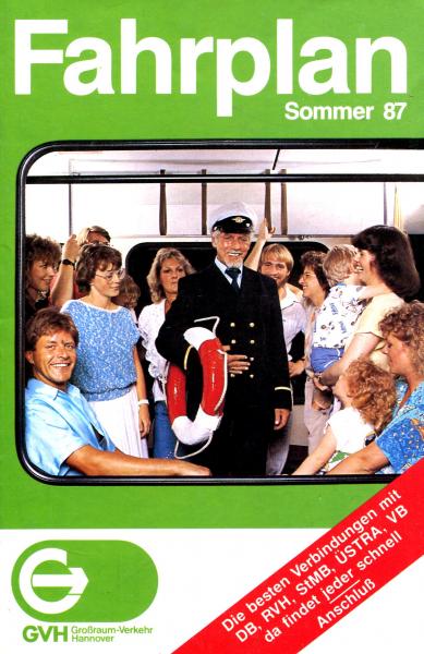 Fahrplan GVH Hannover 1987