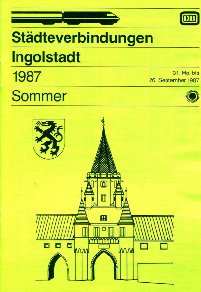 Städteverbindungen Ingolstadt 1987