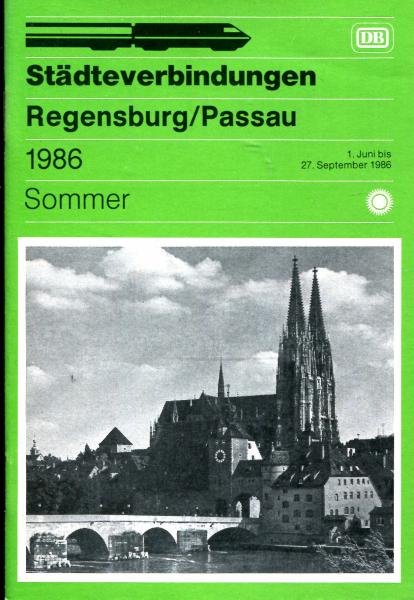 Städteverbindungen Regensburg / Passau 1986