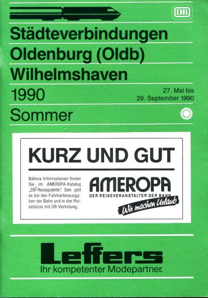 Städteverbindungen Oldenburg / Wilhelmshaven 1990