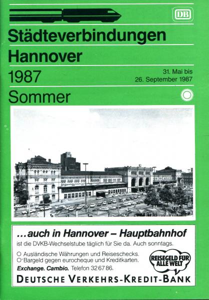 Städteverbindungen Hannover 1987