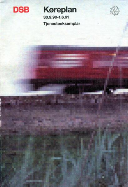 DSB Koreplan 1990 / 1991