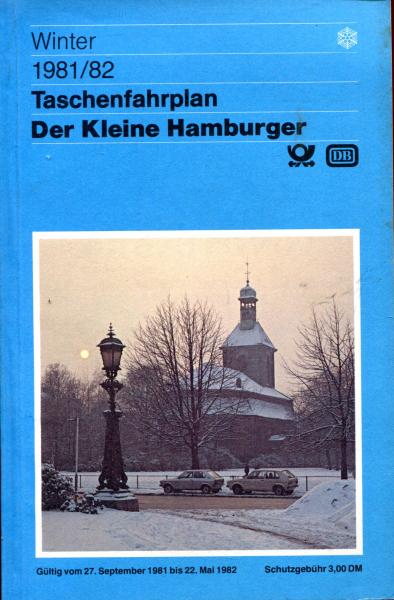Taschenfahrplan der kleine Hamburger 1981 / 1982