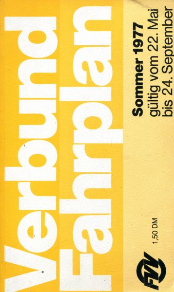 FVV Verbundfahrplan 1977