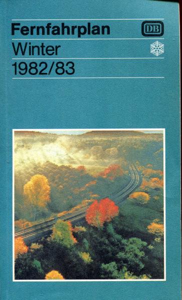 Fernfahrplan 1982 / 1983 DB