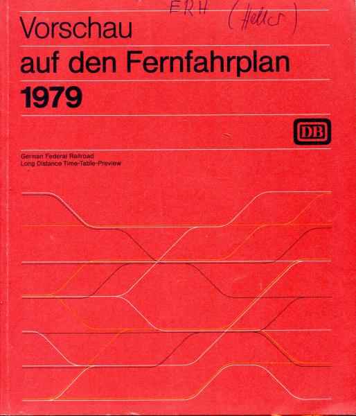 Vorschau auf den Fernfahrplan 1979