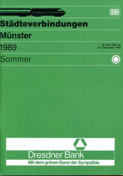 Städteverbindungen Münster 1989