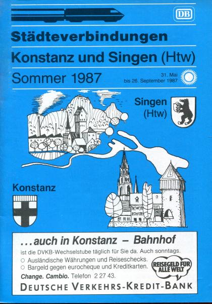 Städteverbindungen Konstanz und Singen 1987